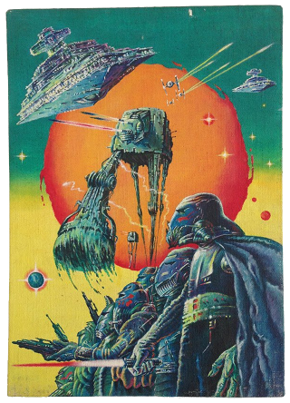 Illustration for article titled Here's Your Chance To Own This Legendarily Weird Star Wars Poster Art